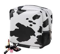 Estuche de maquillaje, bolsa de organización de viaje con estampado de vaca | Organizador de bolsa de maquillaje impermeable, bolsa de viaje de gran capacidad para el cuidado de la piel, champú