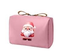 Estuche de Maquillaje | de Almacenamiento de Papá Noel - Organizador de Maquillaje Impermeable para Navidad - para Mujeres y Adolescentes Aeropuerto Viajes Vacaciones Cosméticas, Rosa, Consulte