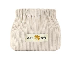 Estuche de maquillaje de pana, bolsa de maquillaje pequeña, flexible, bolsa de almacenamiento portátil, con abertura elástica, ideal para horquillas, bandas, accesos, , Se référer au descriptif