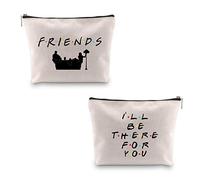 Estuche de maquillaje multifunción con texto en inglés «Friend Tv Gift I'll Be There for You»