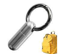 Estuche de metal portátil para medicamentos, pastillero de medicina de titanio, impermeable, organizador de píldoras antioxidante, llavero para bolsillo