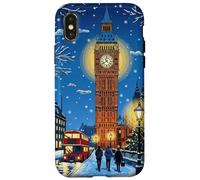 Estuche de Navidad de Londres BigBen Regalo de Escena de Carcasa para iPhone X/XS