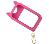 Estuche de niebla de mano - Accesorio de mochila de silicona con orejas lindas, funda protectora con llavero, para hombres, viajes al aire libre, coche, playa, parque, trabajo, escuela, centro