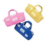 Estuche de pana de gran capacidad, bolsa de mano para bolígrafos, organizador de bolígrafos de gran capacidad, bolsa organizadora de bolígrafos con correa cruzada, funda cruzada de pana, a