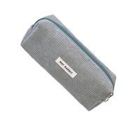 Estuche de pana | Estuche de pana | Estuche para bolígrafo de gran capacidad | Estuche para papelería Material escolar, bonito estuche para bolígrafos de pana, gris, Fare riferimento alla descrizione