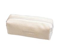 Estuche de pana, estuche grande para bolígrafos, bolsa de papelería, estuche de pana de color sólido, estuche estético, bolsa de cosméticos portátil de alta gama, fácil de llevar, adecuado para todas