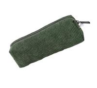 Estuche de Pana Retro - Estuche de papelería de Pana de Gran Capacidad - Estuche portatil para bolígrafos de Estudiantes, para bolígrafos, lápices, Goma, Verde, riferimento Alla descrizione