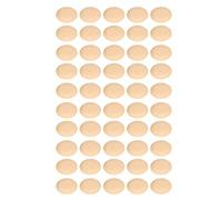 Estuche de papel Freidora desechable Bandejas para hornear de aceite antiadherente para cocina Restaurante Camping BBQ 50 piezas Papel de aceite de silicona de doble cara (color madera grande (50