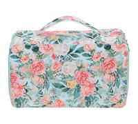 Estuche de Papelería Portátil Multicapa de Gran Capacidad Cremallera | Oxford Cloth Verde, Anillos Elásticos, Uso en Oficina y Escuela, Formato Grande Asa