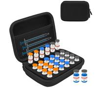 Estuche de péptidos de 3 ml, organizador de péptidos de 30 ranuras con bolsillo de malla, se adapta a botellas de 3 ml, estuche de almacenamiento de péptidos para nevera (solo bolsa)