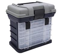 Estuche de Pesca de 4 Capas con Asa, Caja de Aparejos de Pesca Firme de 4 Capas, Ajuste Portátil de Gran Capacidad para Pesca en el Mar para Pesca en Barco