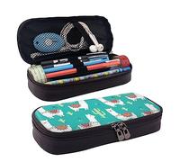 Estuche de piel con estampado de cerebro izquierdo y derecho para la escuela, universidad, estuches para lápices, oficina, organizador para niña y niño A, color, 5.0cm*10.5cm*20.5cm, Estuche para lápices