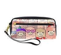 Estuche de Piel Sintética con Cremallera para Niños, Niñas, Cartuchera Material Escolar y Papelería, Suministros de Oficina