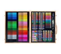 Estuche de pintura liderpapel madera 245 piezas maletin 49x36,6x4,5 cm - SX05