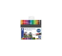 ESTUCHE DE PLÁSTICO CON 18 ROTULADORES, COLORES SURTIDOS STAEDTLER 3187 TB18