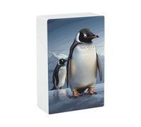 Estuche de plástico con forma de pingüino, impermeable, para 20 cigarrillos tamaño king size, resistente a los golpes, accesorio para paquetes de cigarrillos, para fumadores, mujeres y hombres.