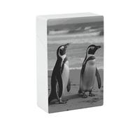 Estuche de plástico con forma de pingüino, resistente al agua, para 20 cigarrillos tamaño king size, resistente a los golpes, accesorio para cigarrillos, para fumadores, mujeres y hombres.