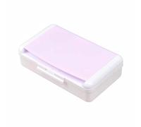 Estuche de plástico duro de gran capacidad de 20,5 cm, caja de papelería de dos pisos para suministros escolares, herramientas de dibujo, Pink, 20.5 x 12.5 x 6cm, Sencillo