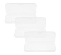 Estuche de Plástico Transparente para Afeitadora, 3 Unidades | Caja de Viaje para Guardar Cuchillas y Repuestos, Diseño Multifuncional, Adecuado para Kit de Aseo y Desplazamientos