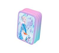 Estuche de plumas de 3 cámaras con accesorios Disney Core Jumper 3 Frozen