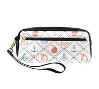 Estuche de poliuretano para lápices, bolsa de papelería para estudiantes con cremallera para niños y niñas, suministros escolares y de oficina, hermoso pájaro de fuego y flores azules, Multi#10, 20.5x5x8.5cm/8.1x2x3.3in, Organizador de bolsas