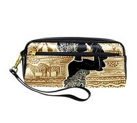 Estuche de PU para lápices, bolsa de papelería para estudiantes con cremallera para niños y niñas, suministros escolares y de oficina, mujeres negras americanas sosteniendo a un bebé en sus brazos, multicolor, 20.5x5x8.5cm/8.1x2x3.3in, Organizador de bolsas