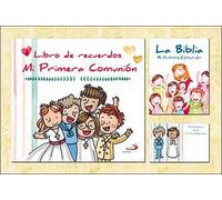 Estuche de regalo Mi primera comunión: Libro de recuerdos + La Biblia + 50 recordatorios (Estuches Primera Comunión)