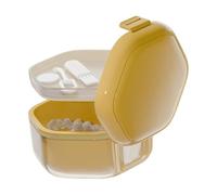 Estuche de retención para prótesis, soporte para prótesis a prueba de fugas, contenedor de retención de viaje, estuche portátil para dentaduras parciales, almacenamiento de capas, funda