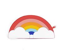 Estuche de silicona arcoiris Rojo