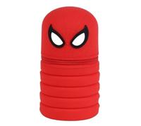 Estuche de silicona extensible Disney con personaje en tres tamaños porta colores bolígrafos lápices papelería 19 cm, Spiderman 1, 6,5 x 20 x 6,5 cm, Neceser
