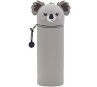 Estuche de silicona para lápices, diseño de animales kawaii con cierre de cremallera para suministros escolares, de oficina y universidad, Coala, Estuche para lápices