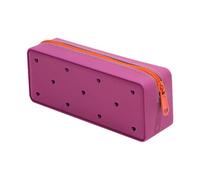 Estuche de silicona para lápices, diseño único y elegante, estuche de silicona para estudiantes, versátil para bolígrafos y maquillaje para un fácil transporte, morado oscuro, Refer to description,