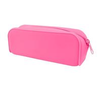Estuche de silicona para lápices, estuche suave estético, bolsa de papelería multifuncional con cremallera, organizador portátil para mujeres, estudiantes y niños, 7.48 x 1.97 x 3.15 pulgadas,