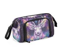 Estuche de tarot de ciervo de gran capacidad, bonito material escolar, multifuncional, para la escuela para adolescentes y niñas primarias