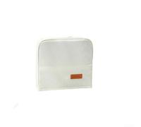 Estuche de tela Oxford de pie, soporte de suministros escolares de gran capacidad, organizador de cremallera suave para niños y adolescentes (beige)