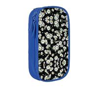 Estuche de tela Oxford, duradero y elegante, para suministros escolares y de oficina, bolsa de lápices Beauty Daisy, Blue, Talla única, Tarjetero