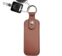 Estuche de transmisión flash - 3.54x1.57 pulgadas de cuero artificial para almacenamiento seguro, organización de la bolsa USB con hebilla de metal, soporte para la memoria para mochila, hogar, trabaj