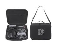 Estuche de transporte bolsa de viaje para DJI NEO 2, estuche para drones para Goggles N3 con correa para el hombro, bolsa de almacenamiento de gran capacidad (Nailon negro)