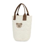 Estuche de transporte bordado de oso de dibujos animados, bolsa de almacenamiento de pañales para bebé, solución de almacenamiento ordenada para mamá, trabajo, ocio y actividad