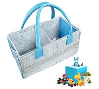 Estuche de Transporte Caja Estuche de Transporte Caja Portaequipajes de Almacenamiento con asa y Bolsillo de Red Lateral Bolsa de Transporte para el Juego de iniciación Accesorios Figuras (Azul)