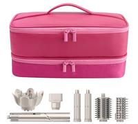 Estuche de transporte de viaje para secador de pelo para Shark Flexstyle de doble capa, accesorios para el cabello, bolsa de almacenamiento para secador de pelo Revlon, organizador (P-rosa)
