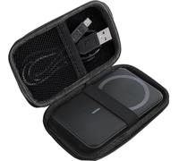 Estuche de Transporte para Anker MagGo Powerbank, Funda Protectora con Compartimento para Cable USB, Compatible con batería Externa Anker MagGo (Negro)