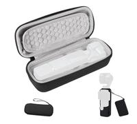 Estuche de Transporte para DJI Osmo Pocket 4, Bolsa Almacenamiento Portátil Funda Silicona Protector Pantalla Vidrio Templado y Correa Muñeca Kit Completo de Accesorios a Prueba Golpes y Arañazos