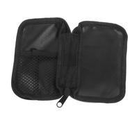 Estuche de Transporte para Glucómetros, Organizador Portátil Negro de Tela