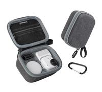 Estuche de transporte para Insta360 Go Ultra estándar, bolsa de almacenamiento portátil organizador de viaje caja protectora con mosquetón para cámara, clip magnético fácil, colgante magnético y