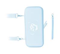 Estuche de Transporte para Interruptor, Estuche Portátil para Gamepad, Consola de Juegos con Forma de Pata de Gato, Caja Rígida, Cubierta Protectora de Cuero PU Resistente a (Blue)