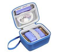 Estuche de transporte para mascotas digitales Bitzee, juguete interactivo digital y funda, soporte de viaje para mascotas virtuales Bitzee, juguetes para niños, espacio adicional para baterías, Blue,