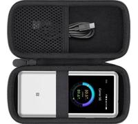 Estuche de Transporte para ZTE U60 Pro, Funda Protectora con Compartimento para Cable USB, Compatible con Router portátil 5G Pocket Wi-Fi 7 MU5250 (Negro)