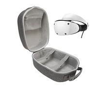 Estuche de Transporte Rígido para PS VR2, Estuche de Transporte VR Portátil Anticaída Gris EVA, Funda de Viaje Portátil para Auriculares PS VR2 con Cubierta Protectora de Lente