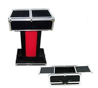 Estuche de transporte y base de mesa plegable, mesa plegable, trucos de magia, mesa de mago profesional, ilusiones, mentalismo, truco mágico